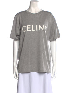 RESALE CELINE Graphic Print Crew Neck T-Shirt Size: L