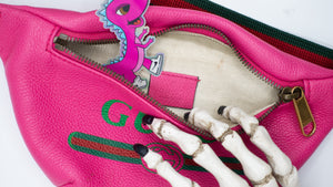 Vintage Gucci Vintage Logo Print Belt Bag-Pink