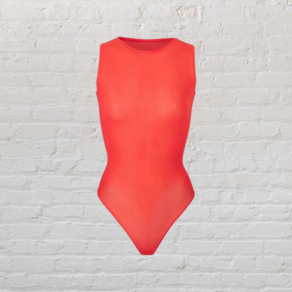 Skims Jelly Sheer Bodysuit Poppy Size: – The Tiny Dinostore