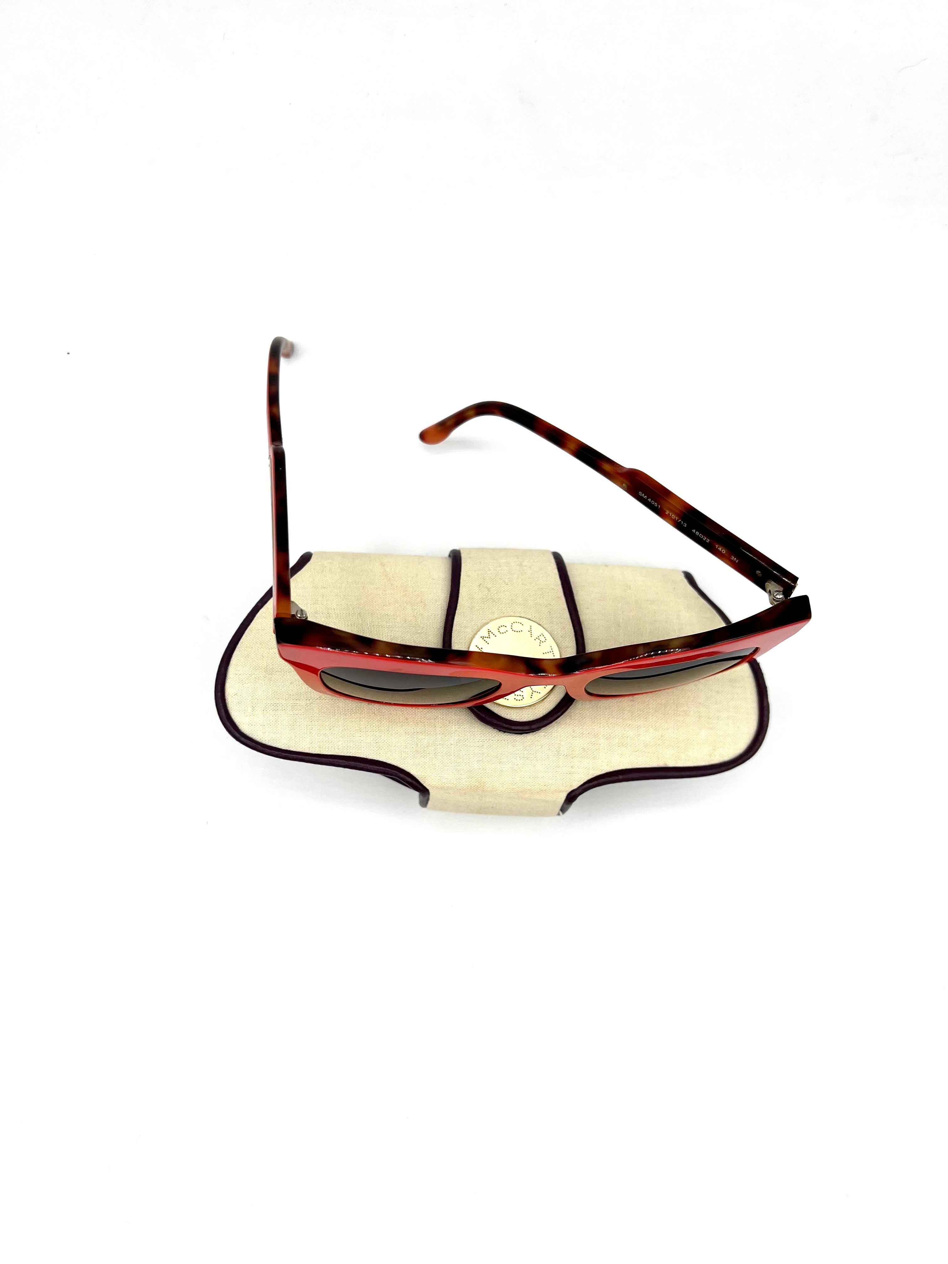 Vintage Stella McCartney Cat Eye Red Sunglasses