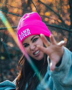 HOT PINK RAWR BITCH BEANIE