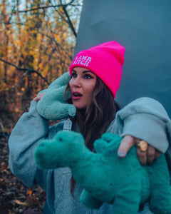 HOT PINK RAWR BITCH BEANIE