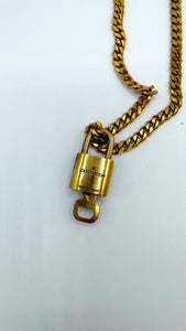 REWORK LOUIS VUITTON LOCK AND KEY NECKLACE