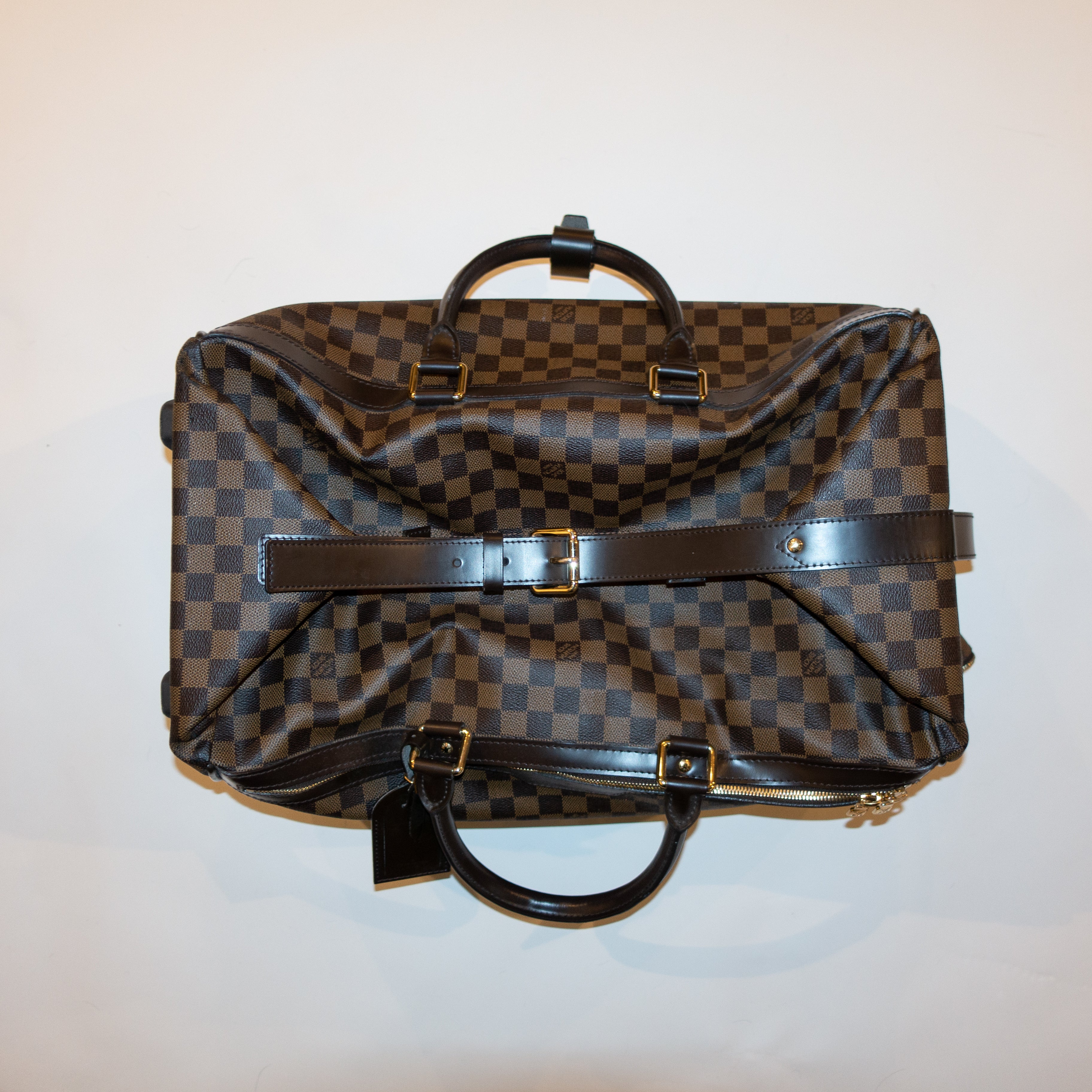 Louis Vuitton Orange Damier Nylon Masai Adventure Duffle Bag., Lot #58239