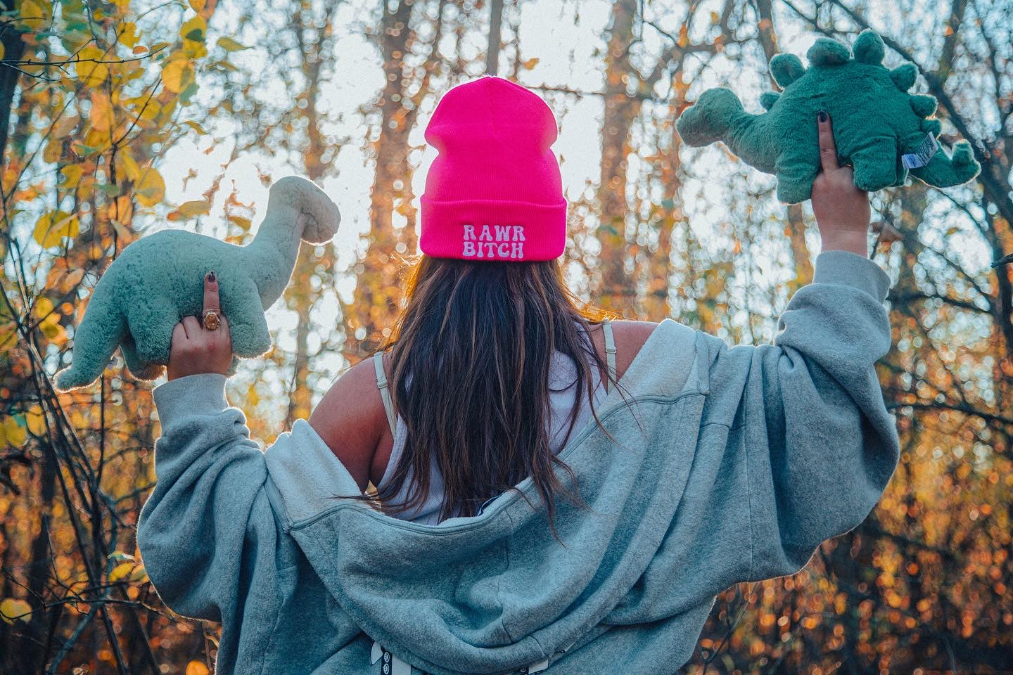 HOT PINK RAWR BITCH BEANIE